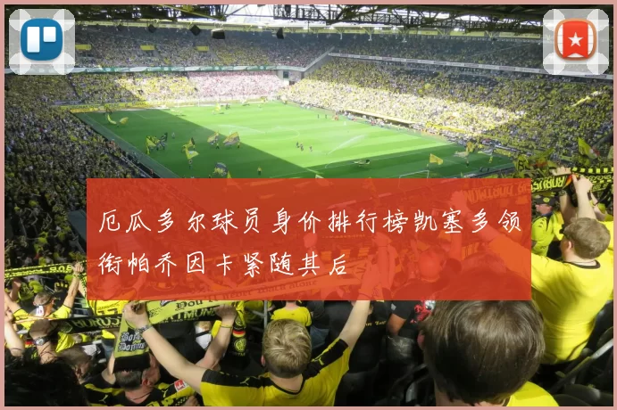 厄瓜多尔球员身价排行榜凯塞多领衔帕乔因卡紧随其后